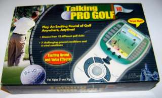 Talking Pro Golf Electronic Golf Game Handheld  