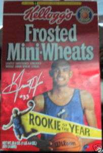 Kelloggs Frosted Mini wheats Grant Hill Rookie of Year  