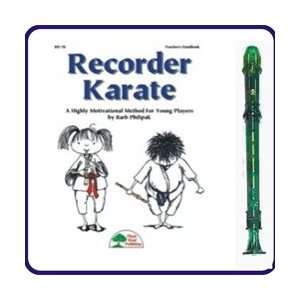   Green Candy Apple Recorder & Recorder Karate Book Musical Instruments
