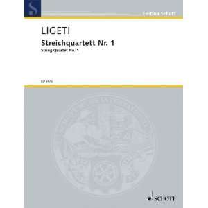   Quartet No. 1 Score and Parts (9783795797058) Gyorgy Ligeti Books