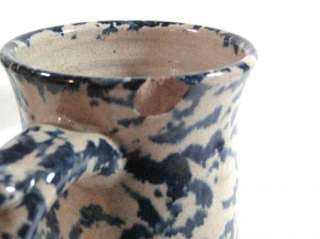 Pottery Spongeware Mugs Stamped by Artist  