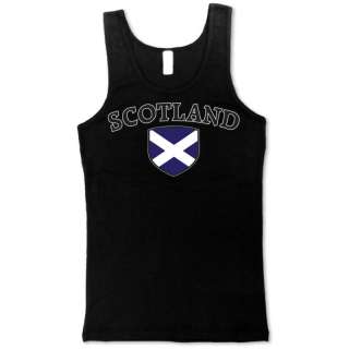 SCOTLAND Soccer T shirt Flag Football Tank Top Girl Tee  