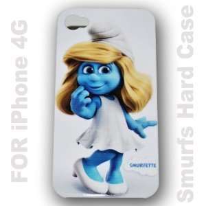   Smurfs Sister Hard Portective Back Cover Case Skin for Apple Iphone 4
