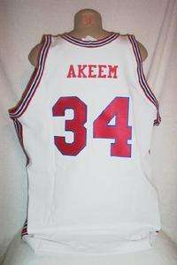 Hakeem AKEEM Abdul Olajuwon #34 Houston Cougars 29/34 Throwback Jersey 