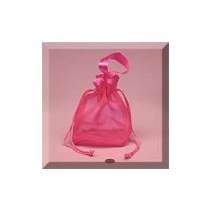    12ea   4 X 3 X 6 Fuchsia Heavy Mesh Bag