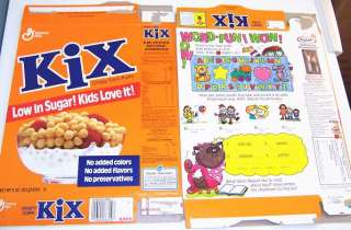 1991 Kix Cereal Box gg057  