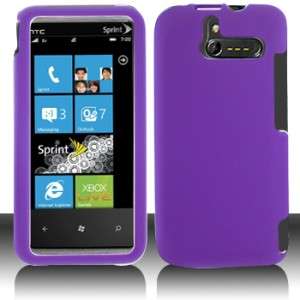 Rubber Purple Hard Phone Case Cover Sprint HTC Arrive  