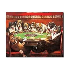 Dogs Poker Tin Sign 