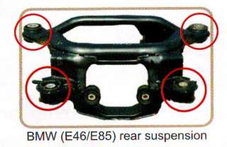 BMW E46 E85 Rear Suspension Subframe Bushing Tool Set  