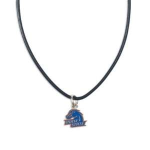  Boise State Broncos Official Leather Pendant Necklace 