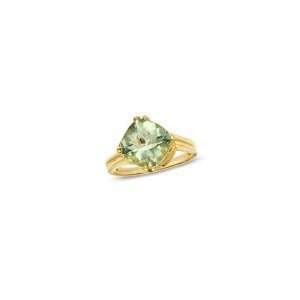    Cut Green Quartz Ring in 10K Gold 10.0mm amethyst rings Jewelry