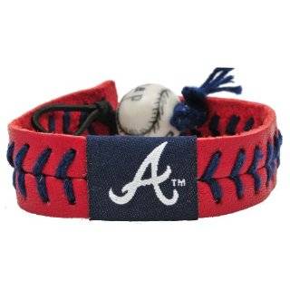 MLB Atlanta Braves Team Color Baseball Bracelet