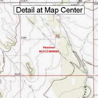  USGS Topographic Quadrangle Map   Florence, Colorado 