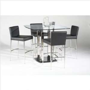  Bundle 24 Cilla 5 Piece Square Counter Height Dining Table 