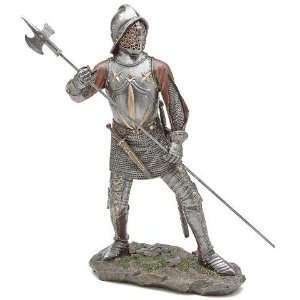   Wielding Halberd with Dagger and Sword   Very Detailed 