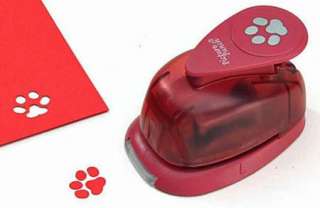 SMALL Scrapbooking PAPER PUNCH ~ DOG PAW  
