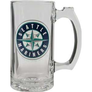  Seattle Mariners Beer Mug 3D Logo Glass Tankard Sports 