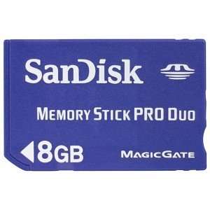  New Sandisk 8gb Pro Duo Memory Stick Pro Duo 8 Gb Larger 