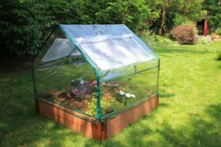New PVC Greenhouse Kit w/ Raised Garden Bed   4x4x12  