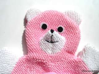   Puppet Bath Shower Washcloth Towel Sponge TEDDY BEAR Brand NEW  