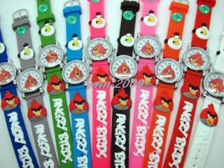 Wholesale 10PCS Angry bird Childrens watch,Xmas Gift  