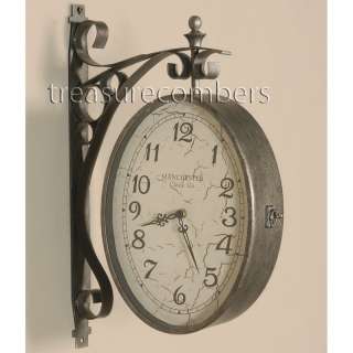 Manchester DUAL SIDED Train Station Wall Clock Double  