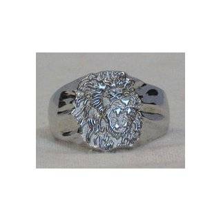 SE Louisiana Lions Sterling Silver Lion Head Ring Size 10 1/2