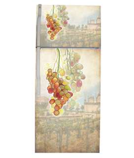 Appliance Art Tuscan Grapes Refrigerator Cover (T&B) Magnet  