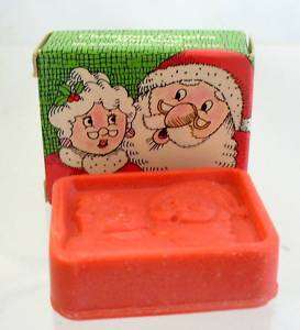   CHRISTMAS COUPLES MINI SOAPS MR. & MRS. SANTA CLAUS & SNOWMAN  