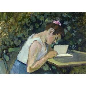   Reading in a Garden Henri Matisse Hand Painted Ar