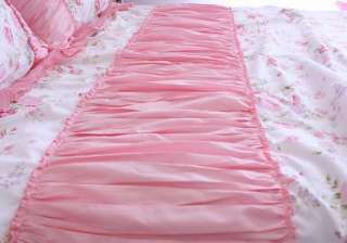 Shabby princess chic country ruffled rose tiered floral duvet cover 