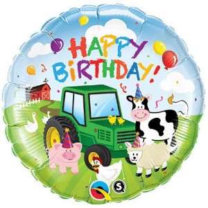   Happy Birthday Adorable Farm Animals 18 Mylar Balloon Toys & Games