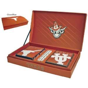   Longhorns NCAA Gift Box Set (playing Cards & Dice)