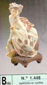 LLADRO YUKI #1448 RARE 1980s ISSUE WITH BOX REG.1150$ AS IS 