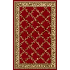 Concord Global Norah Trellis Transitional Red 5 x 7 Rug (0760 