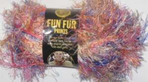 Lion Brand Fun Fur Yarn   Fireworks  