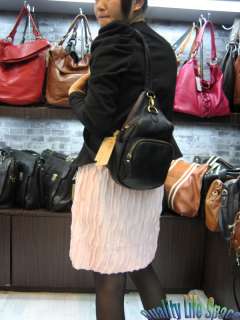 Men and womens leather Sling Backpack Shoulder Bag NEW  