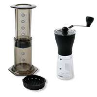 NEW Aerobie AeroPress & Hario Mini Mill Coffee Grinder  
