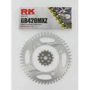 RK Chain and Sprocket Kit w/ GB420MXZ Chain 1002 038ZG 
