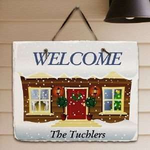  Personalized Winter Welcome Sign Christmas Holiday Welcome 