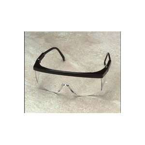   Sting Rays Safety Glasses (Black Frame, Clear Lens)