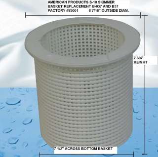 AMERICAN PRODUCTS S10 SKIMMER BASKET 850001 B37 B 37  