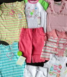 NWT SRP $85+ LOT 24 M BABY GIRLS SUMMER OUTFITS and MULTIPLE Mix 