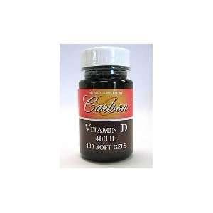  Vitamin D Softgels (400 IU) by Carlson Labs Health 
