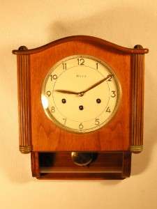   Mauthe Wall Regulator Westminster Chime Clock by Heco   1955  