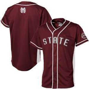 NCAA Mississippi State Bulldogs Fielder Baseball Full Button Jersey 