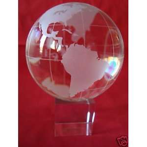    Celebrations Crystal World Globe with Stand 
