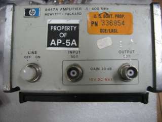HP AGILENT 8447A 1 400 MHz /20 DB AMPLIFIER  