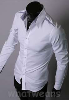 Mens Business Classic Design Cotton Dress Shirt 3 Colors Blue Z1220 