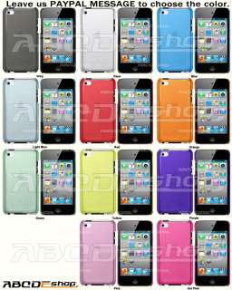   ipod touch 4 4th gen 1 year warranty new crystal hard case cover for